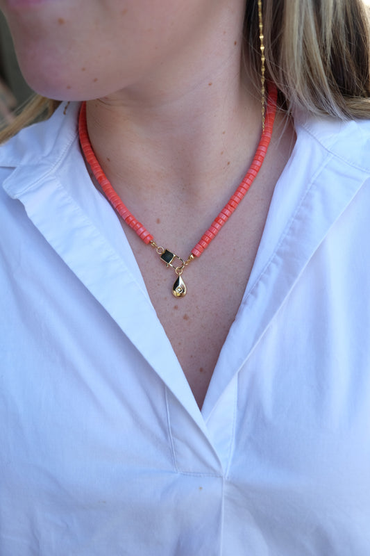 Coral Tear Drop