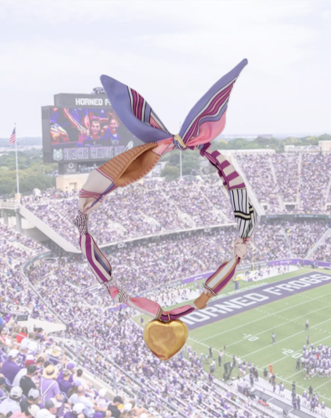 Purple Horse Twilly Scarf