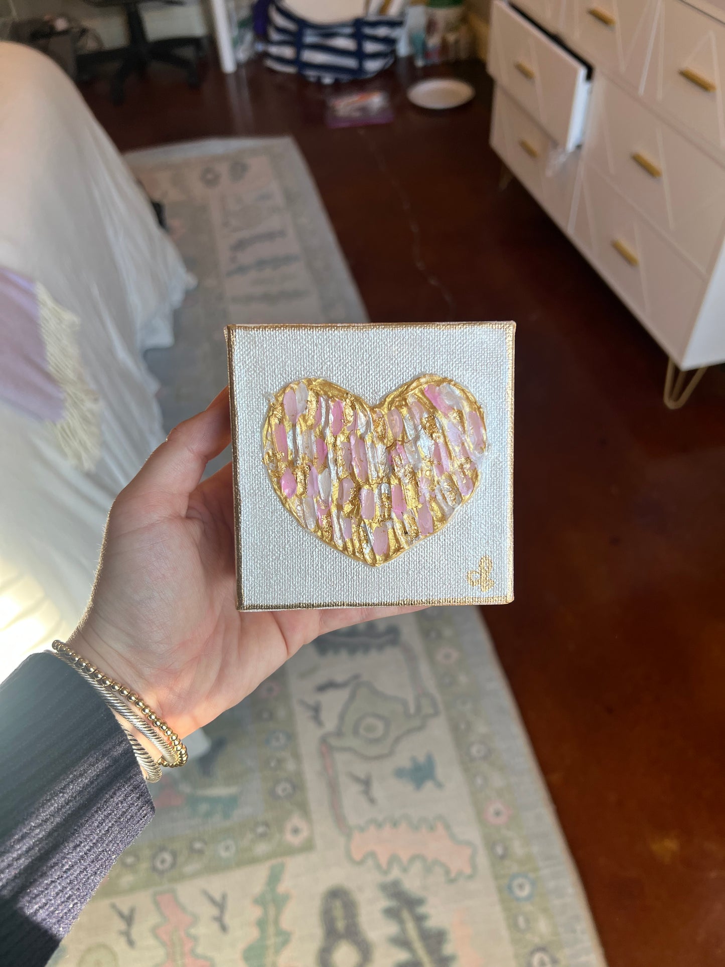 Pearl Heart Canvas