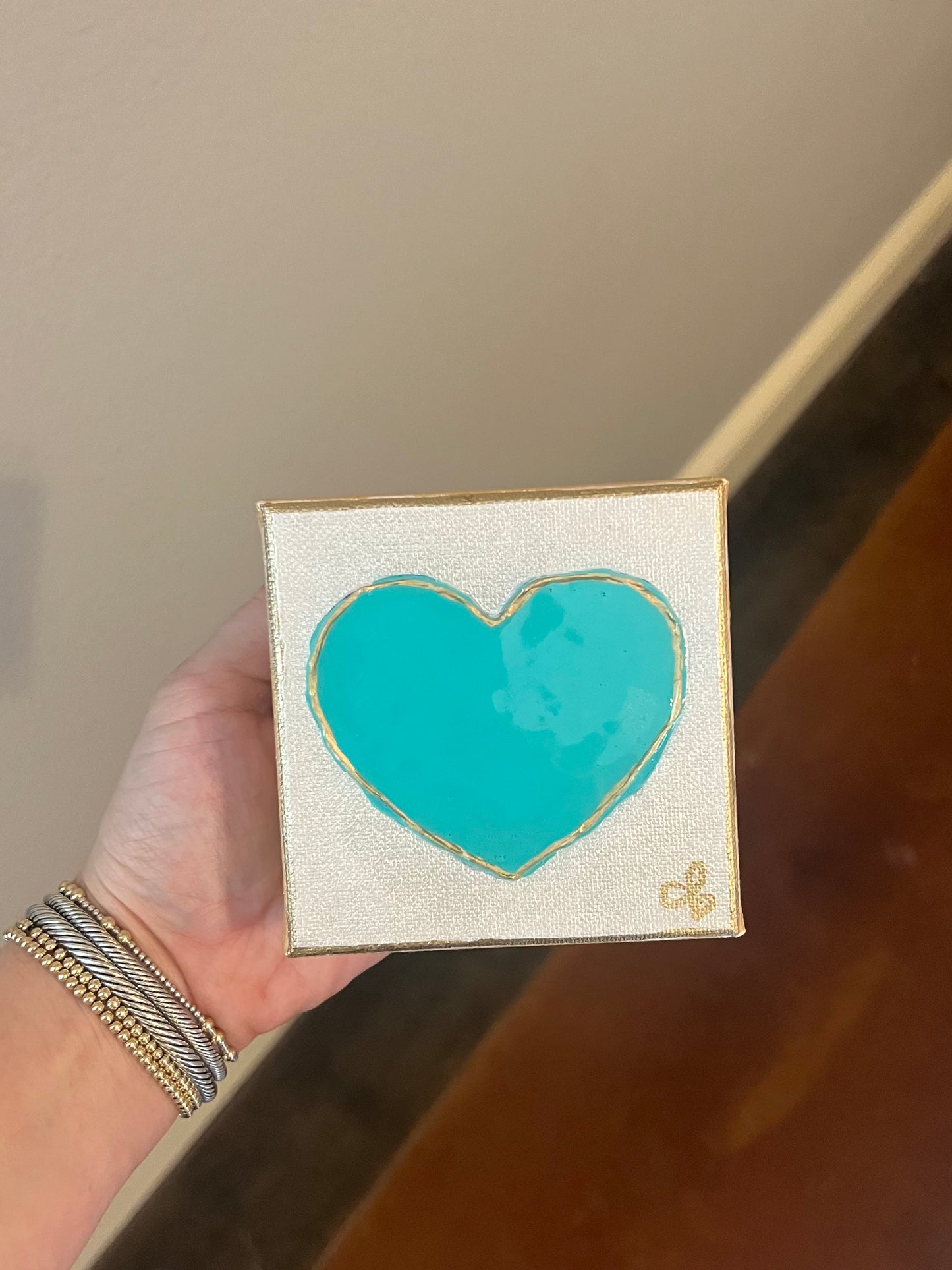Pearl Heart Canvas