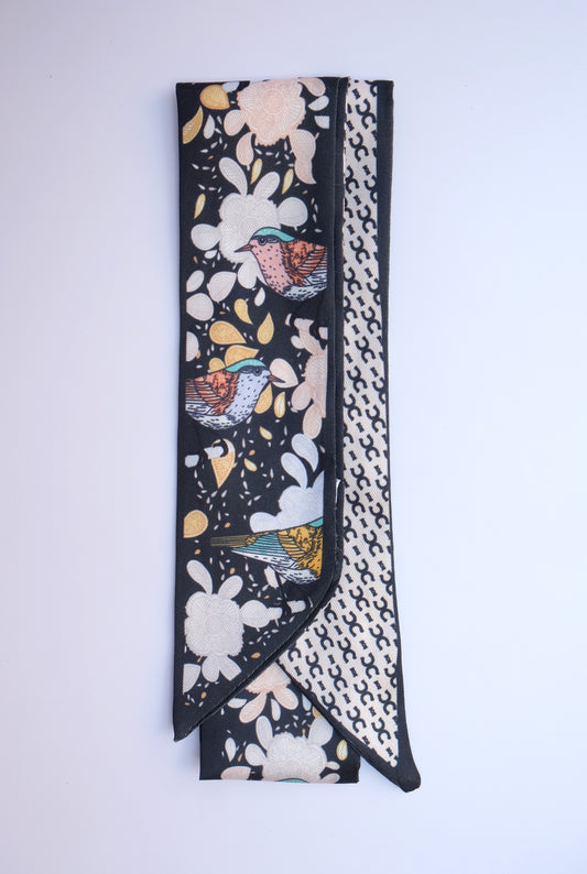Black Bird Twilly Scarf