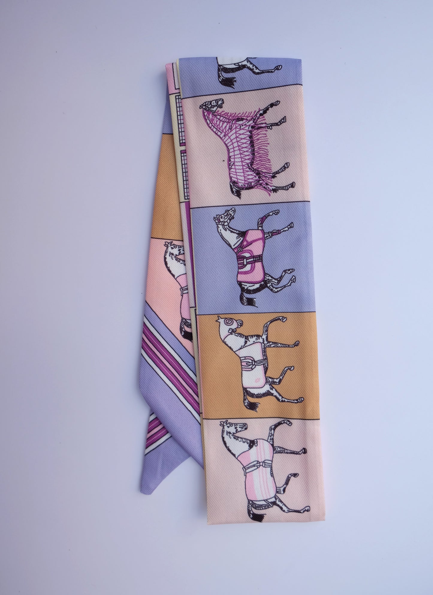 Purple Horse Twilly Scarf