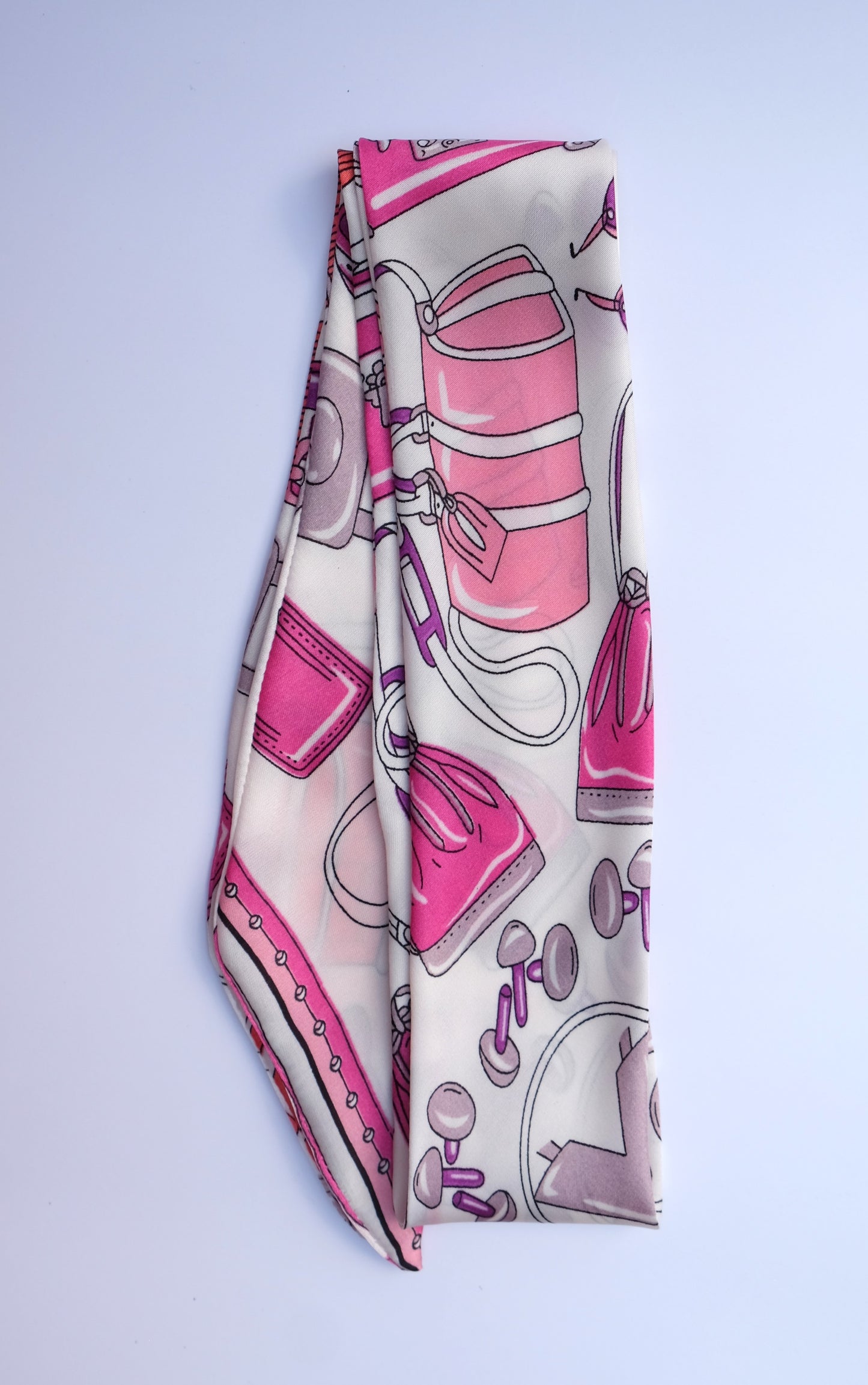 Pink Icon Twilly Scarf
