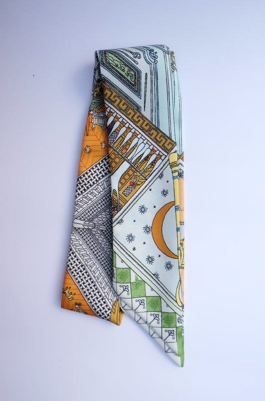 Green Night Twilly Scarf