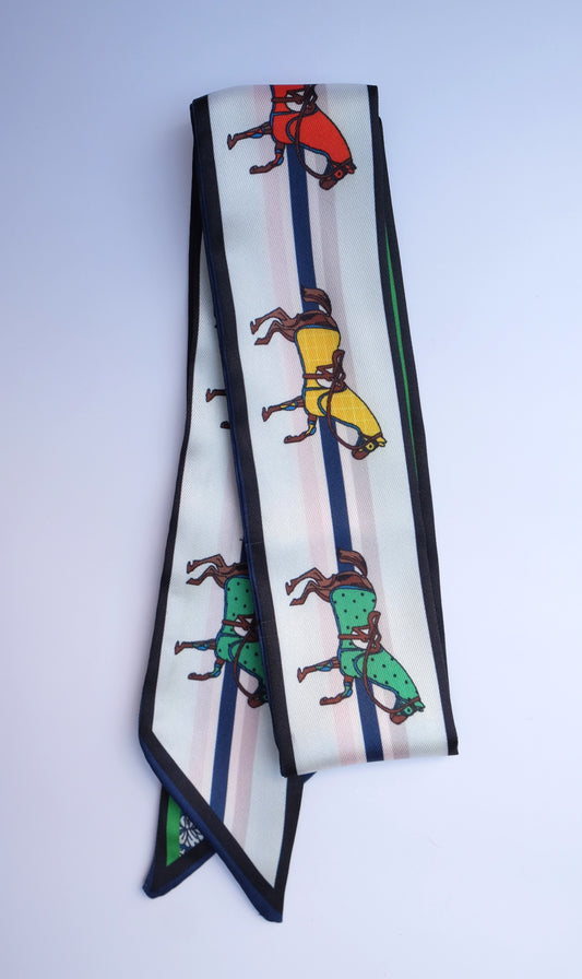 Horse Race Twilly Scarf