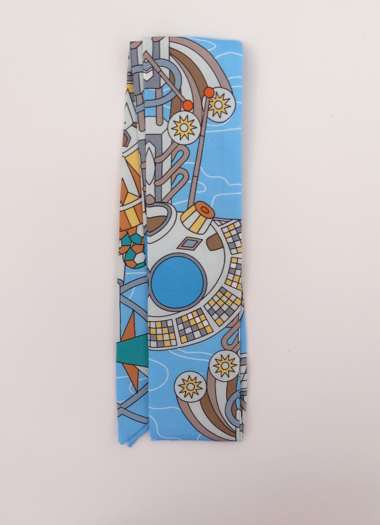 Blue Explorer Twilly Scarf