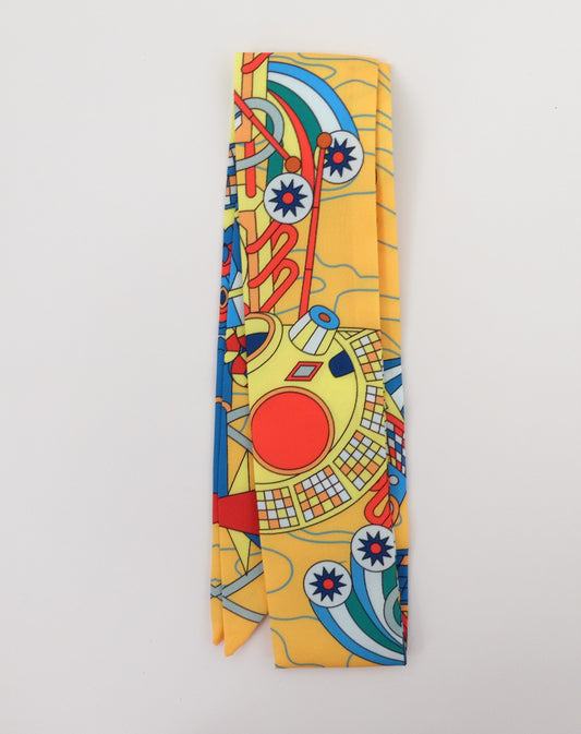 Yellow Explorer Twilly Scarf