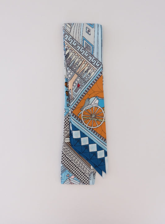 Light Blue Storybook Twilly Scarf