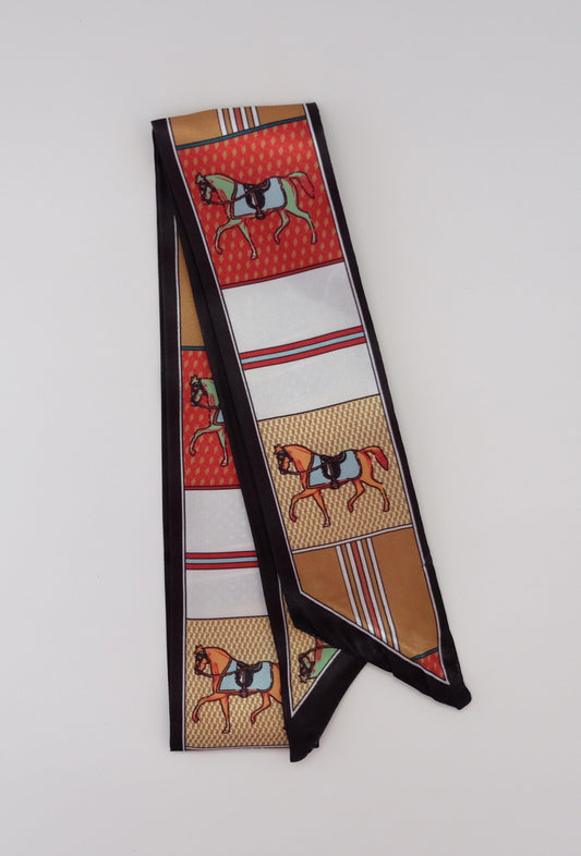 Black Horse Twilly Scarf
