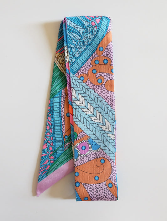 Colorful Dot Twilly Scarf