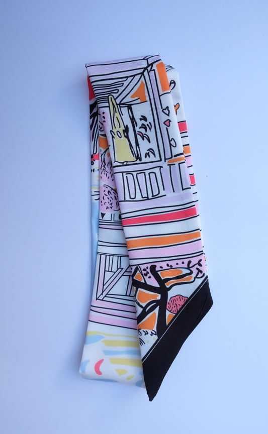 Summer Scene Twilly Scarf