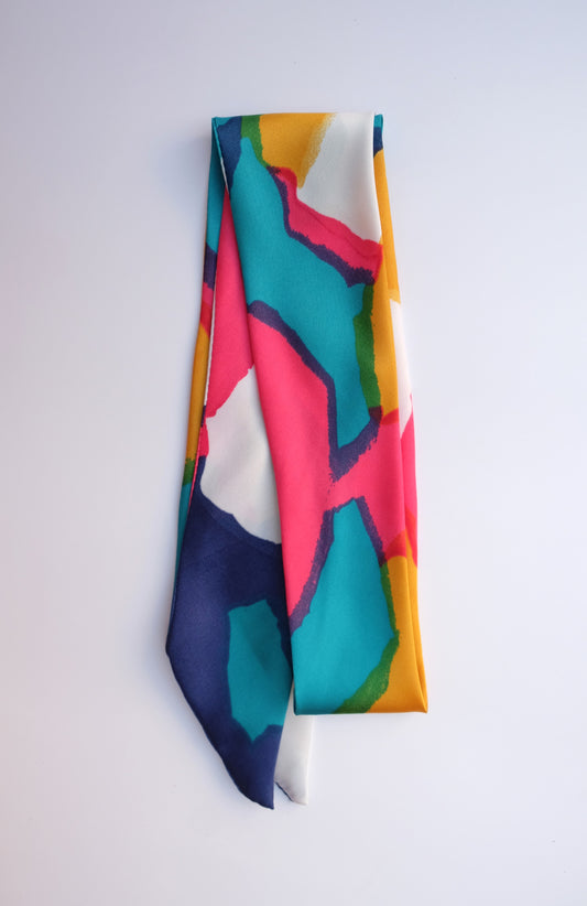 Watercolor Twilly Scarf