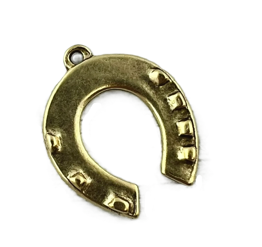 Gold Horseshoe Charm